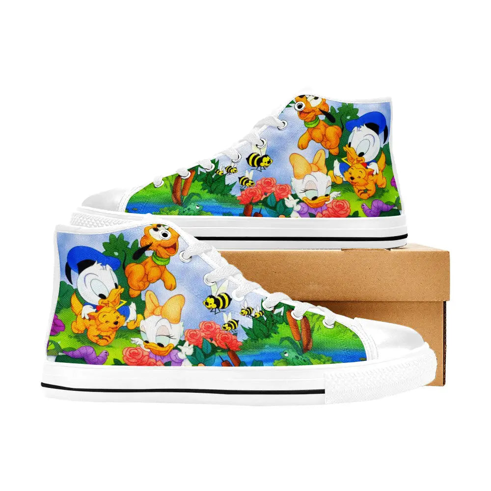 Baby Donald Duck Custom High Top Sneakers Shoes