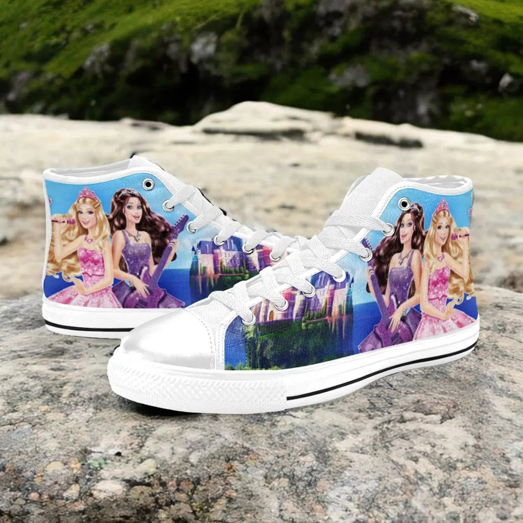 Barbie Custom High Top Sneakers Shoes