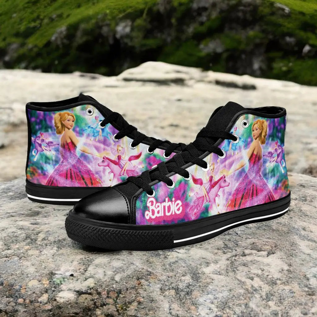 Barbie Custom High Top Sneakers Shoes