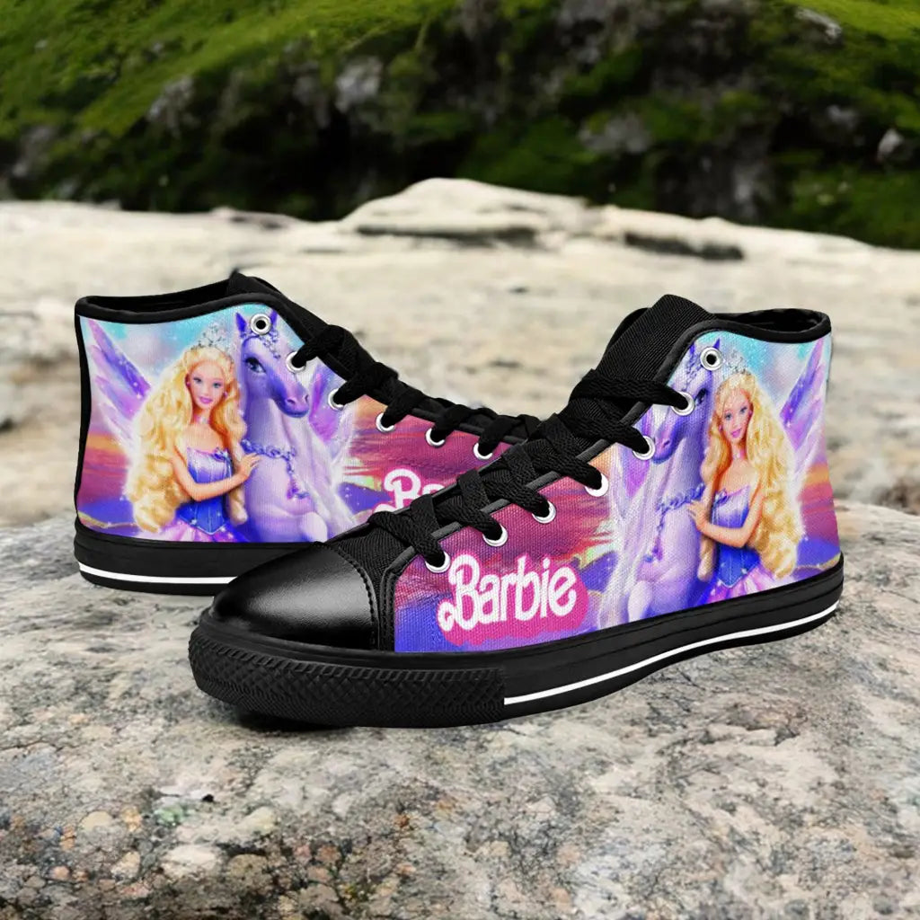 Barbie Custom High Top Sneakers Shoes