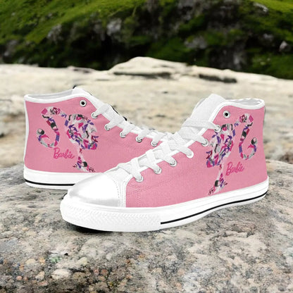 Barbie Custom High Top Sneakers Shoes