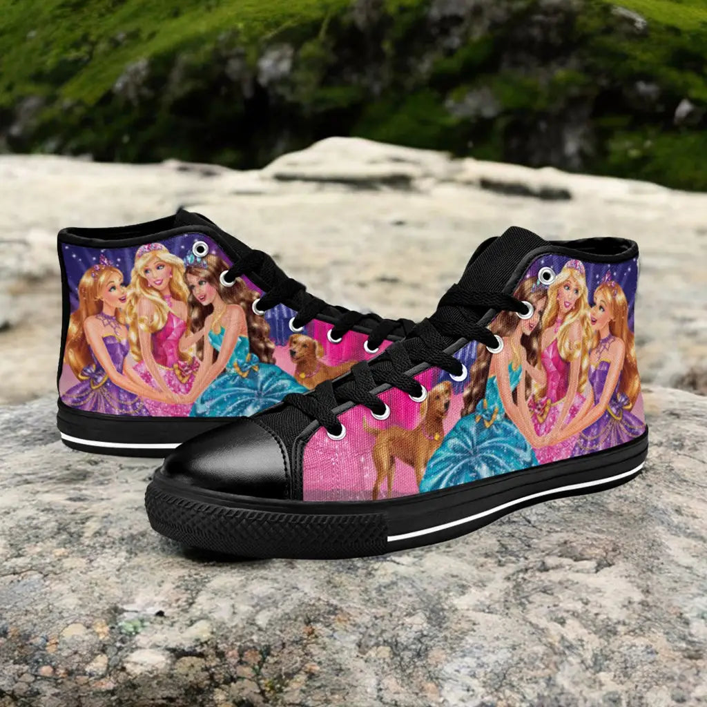 Barbie Custom High Top Sneakers Shoes