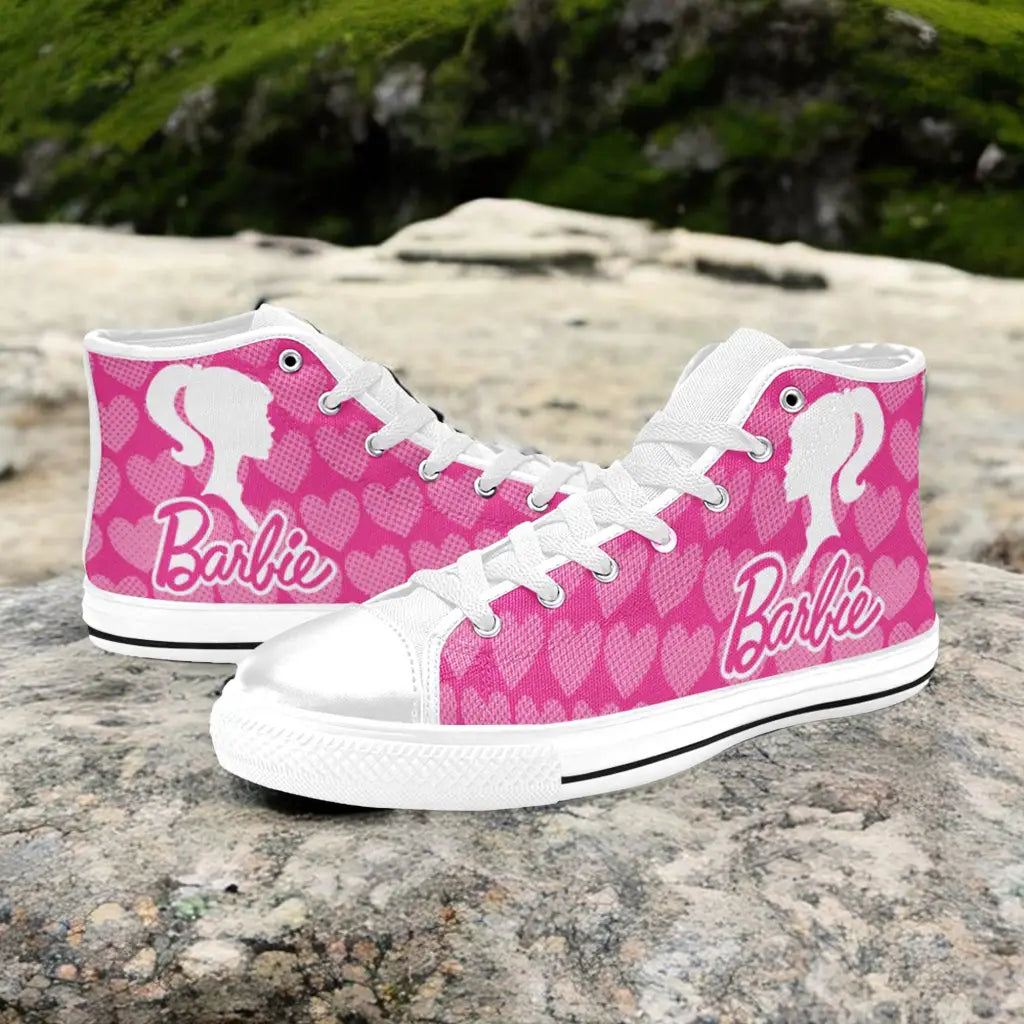 Barbie Custom High Top Sneakers Shoes