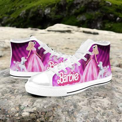 Barbie Custom High Top Sneakers Shoes