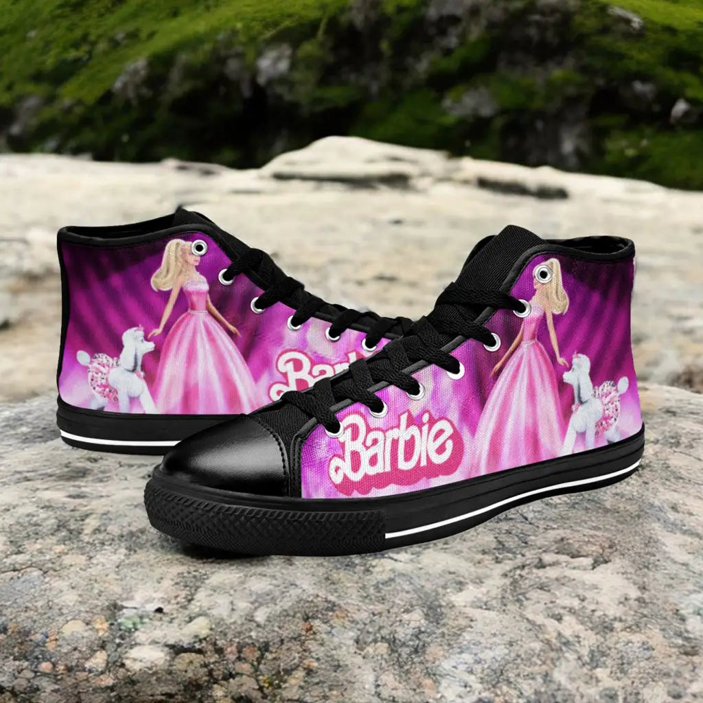 Barbie Custom High Top Sneakers Shoes