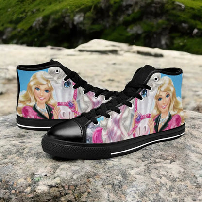 Barbie Custom High Top Sneakers Shoes