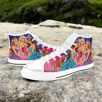 Barbie Custom High Top Sneakers Shoes