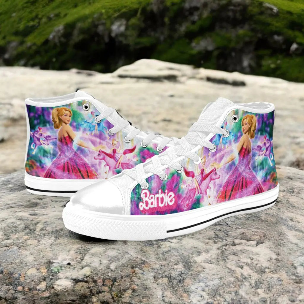 Barbie Custom High Top Sneakers Shoes