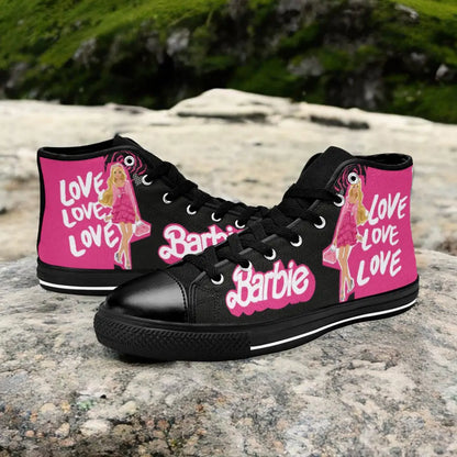 Barbie Custom High Top Sneakers Shoes