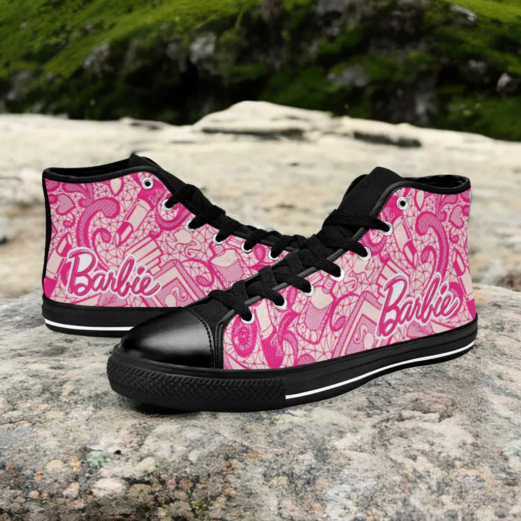 Barbie Custom High Top Sneakers Shoes