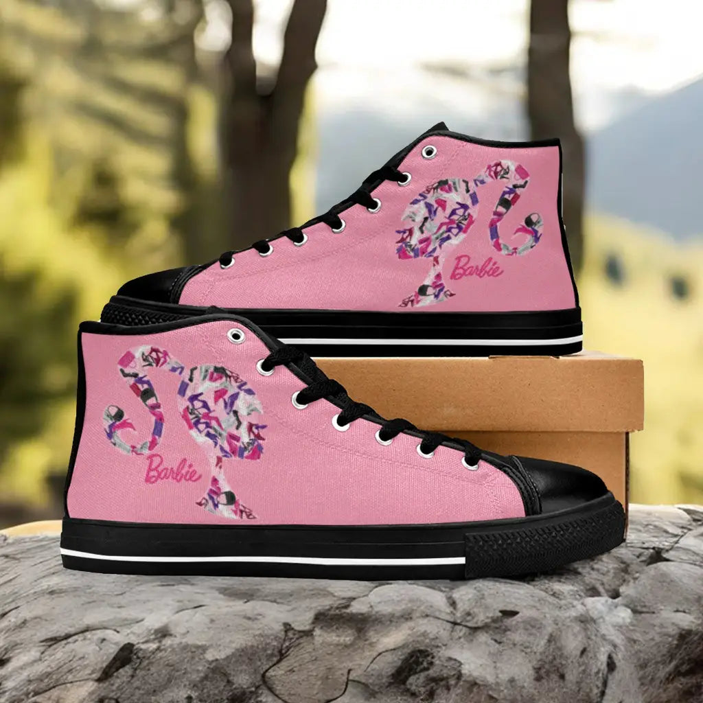 Barbie Custom High Top Sneakers Shoes