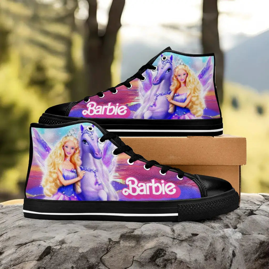 Barbie Custom High Top Sneakers Shoes