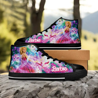 Barbie Custom High Top Sneakers Shoes