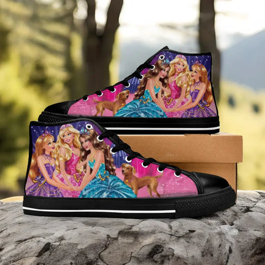 Barbie Custom High Top Sneakers Shoes