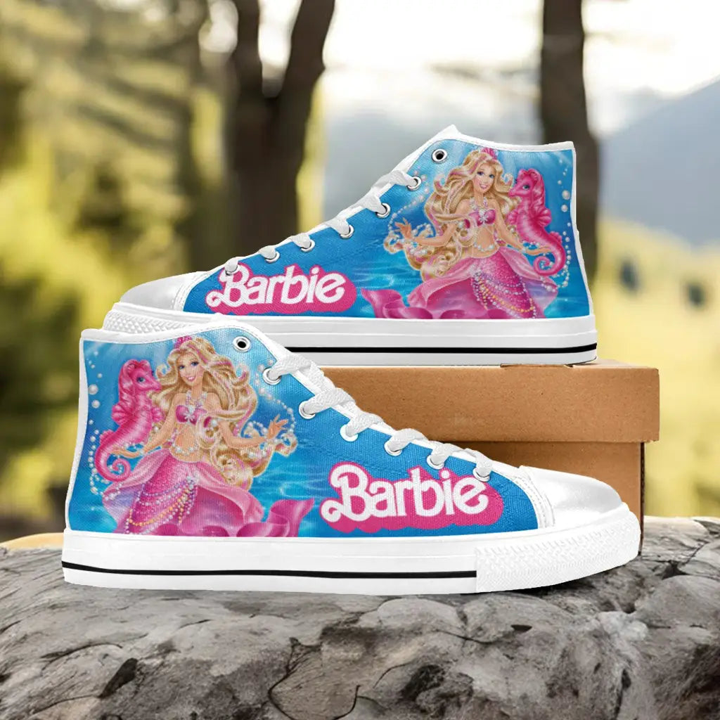 Barbie Custom High Top Sneakers Shoes