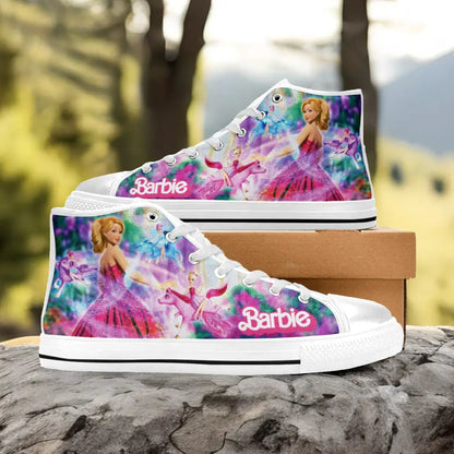 Barbie Custom High Top Sneakers Shoes