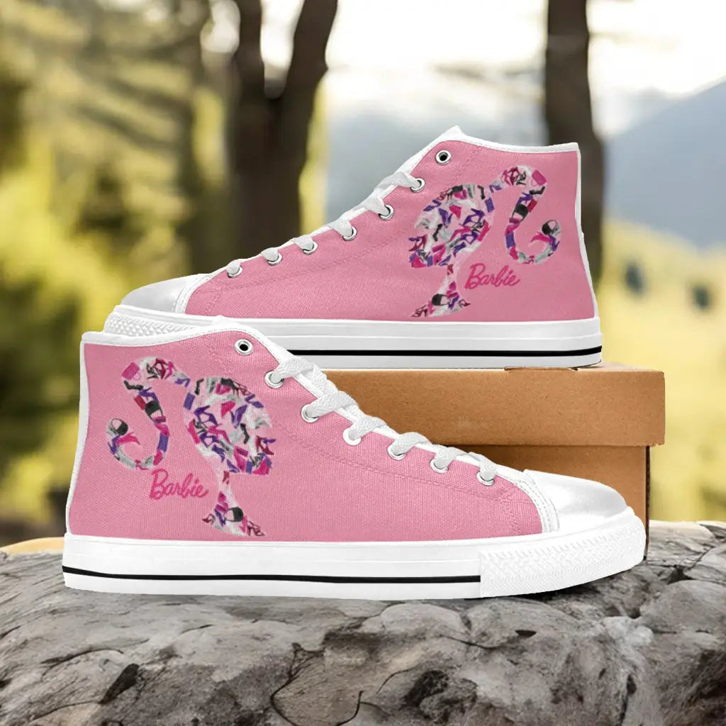 Barbie Custom High Top Sneakers Shoes