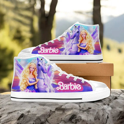 Barbie Custom High Top Sneakers Shoes