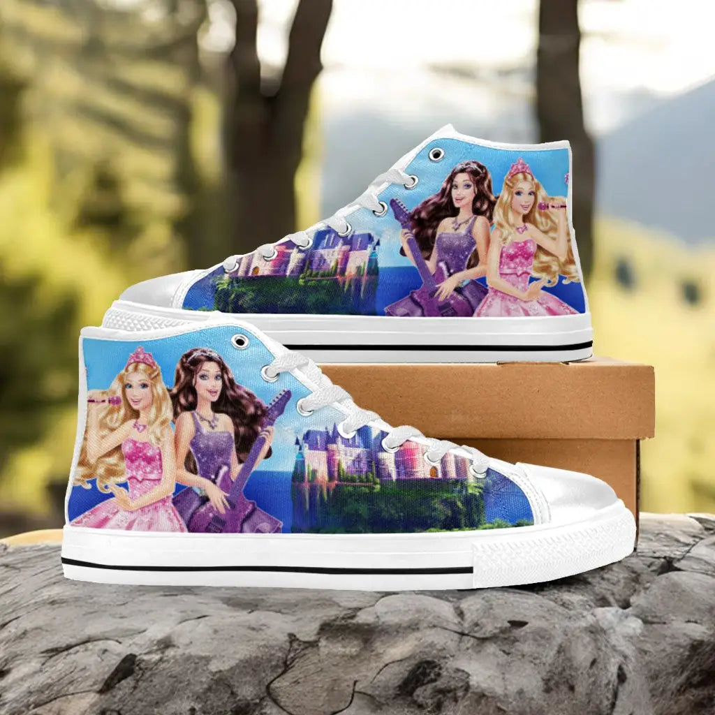 Barbie Custom High Top Sneakers Shoes