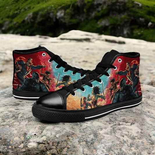 Batman Superman Wonder Woman Aquaman Custom High Top Sneakers Shoes