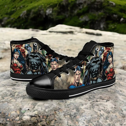 Batman Superman Wonder Woman Custom High Top Sneakers Shoes