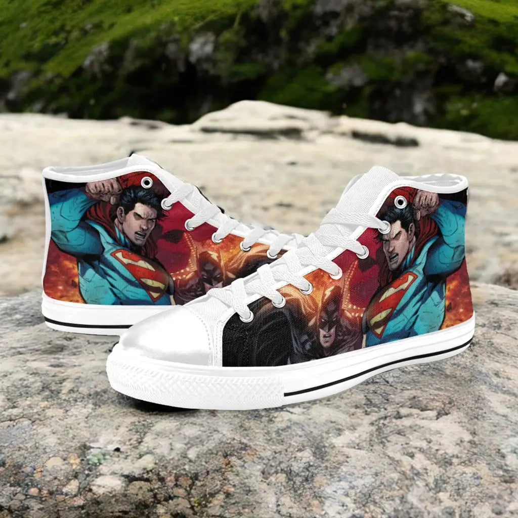 Batman v Superman Custom High Top Sneakers Shoes