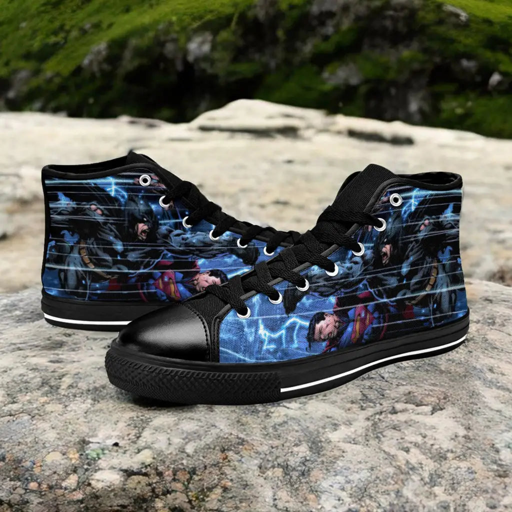 Batman v Superman Custom High Top Sneakers Shoes