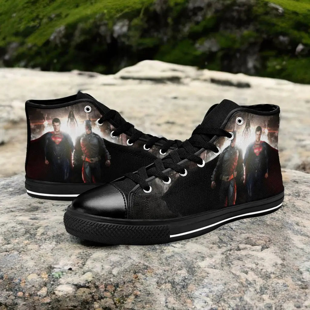 Batman v Superman Custom High Top Sneakers Shoes