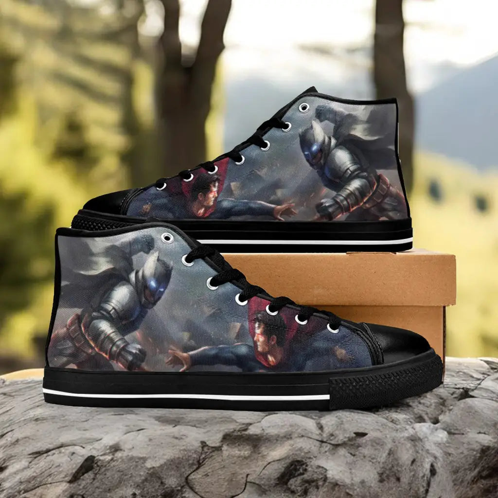 Batman v Superman Custom High Top Sneakers Shoes