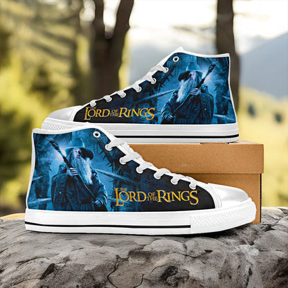 Gandalf Lord of The Rings Custom High Top Sneakers Shoes