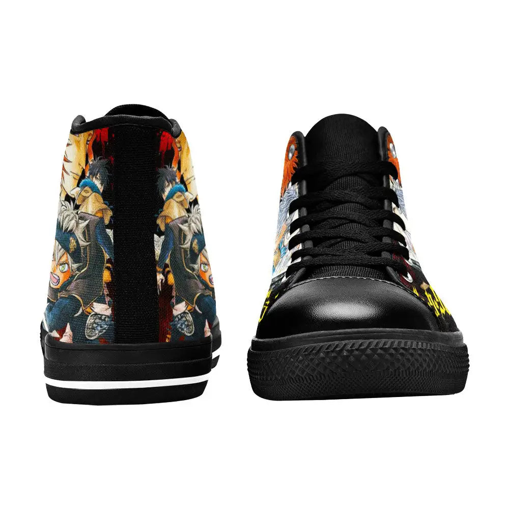 Black Clover Asta Black Bull Custom High Top Sneakers Shoes