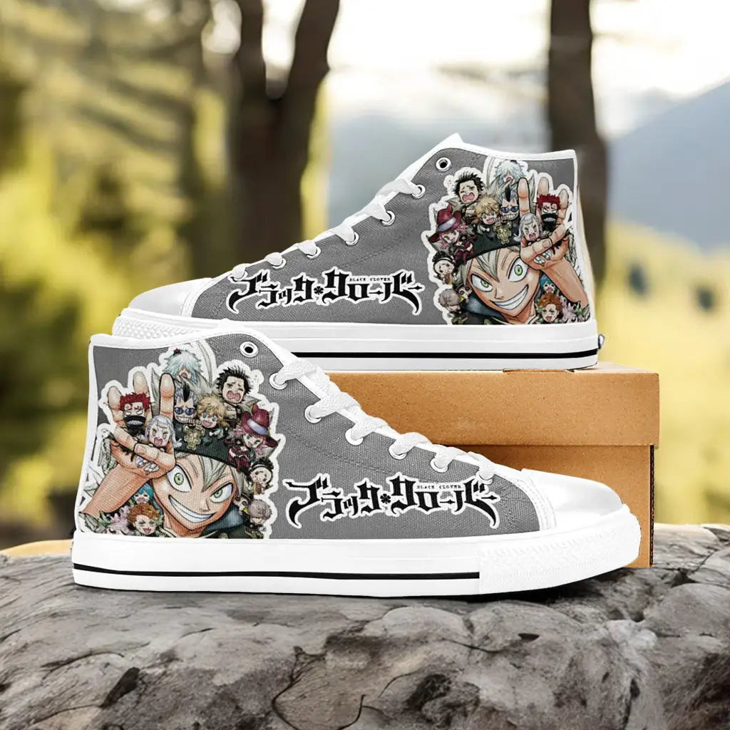 Black Clover Asta Black Bull Custom High Top Sneakers Shoes