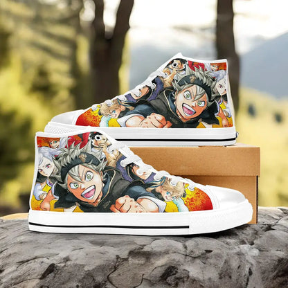 Black Clover Asta Black Bull Custom High Top Sneakers Shoes