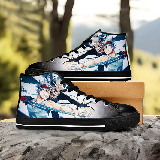 Black Clover Asta Black Bull Custom High Top Sneakers Shoes