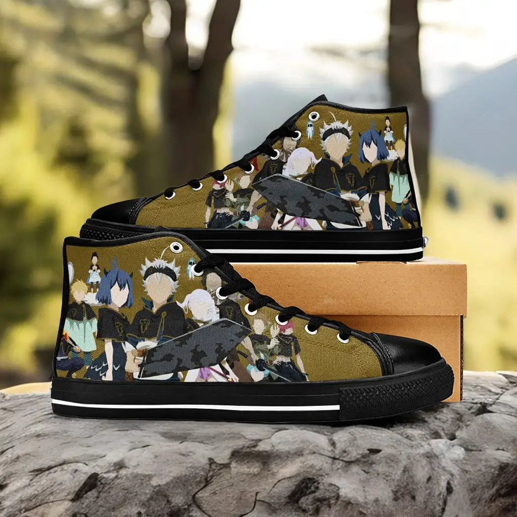 Black Clover Asta Black Bull Custom High Top Sneakers Shoes