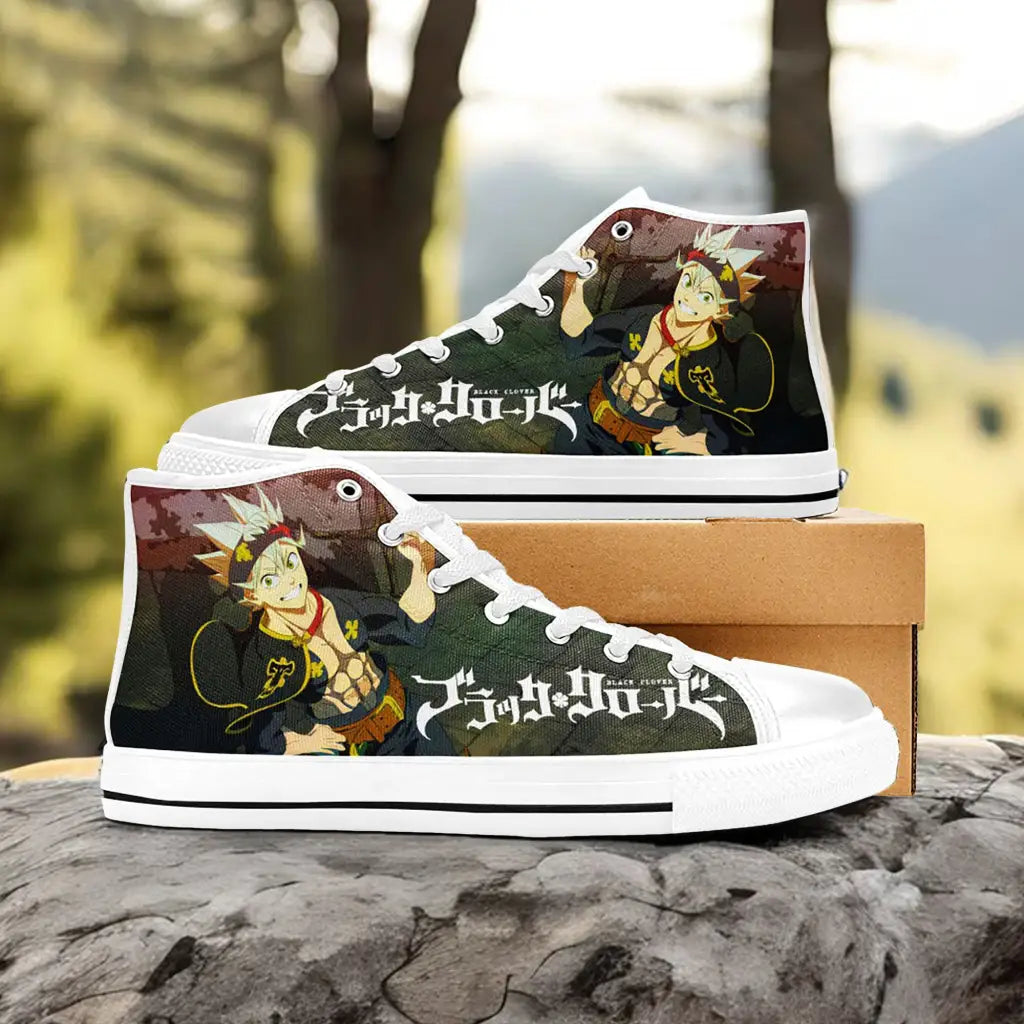 Black Clover Asta Black Bull Custom High Top Sneakers Shoes