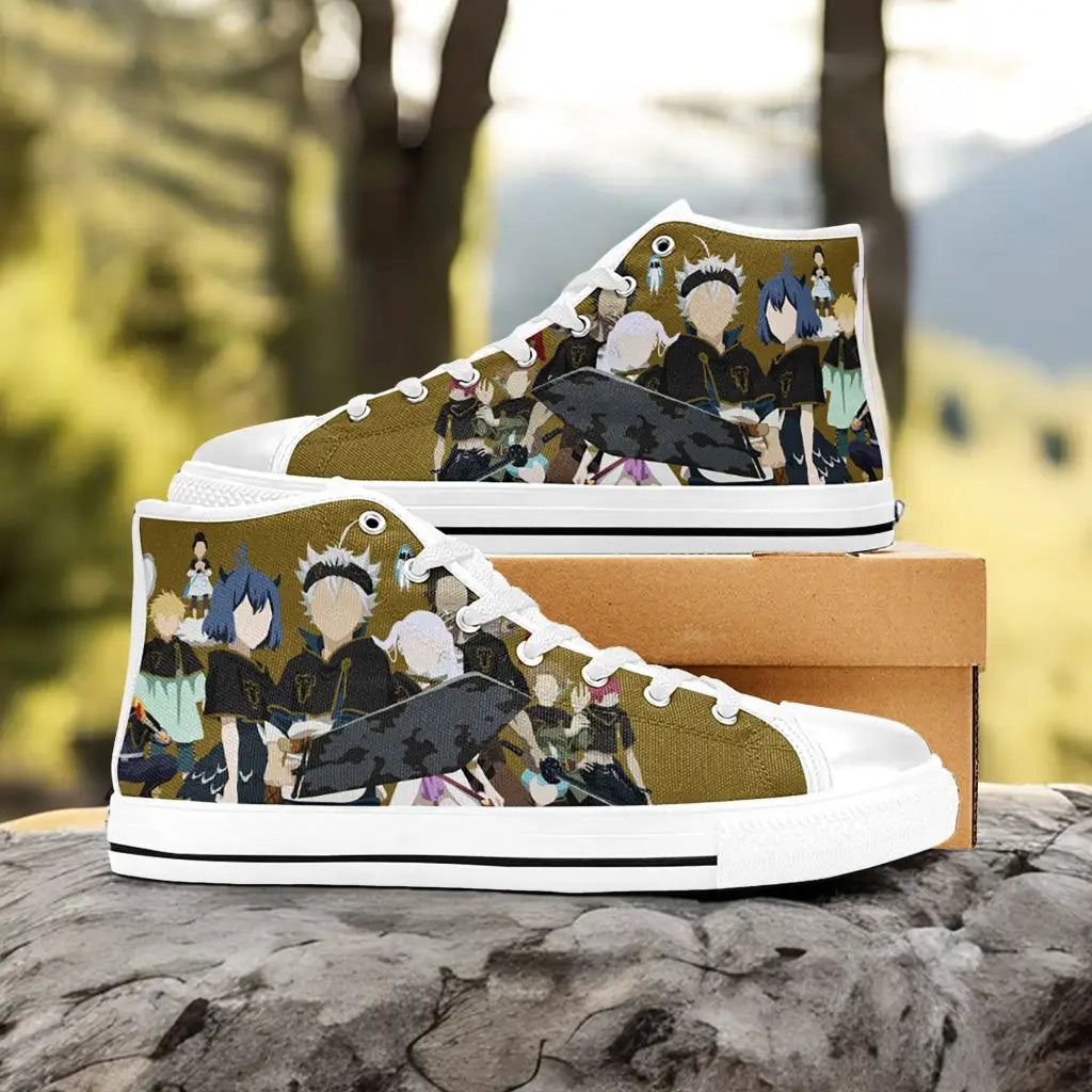 Black Clover Asta Black Bull Custom High Top Sneakers Shoes