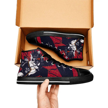 Black Clover Asta Devil Form Custom High Top Sneakers Shoes