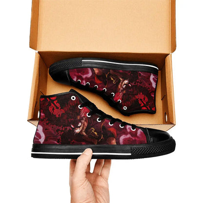 Black Clover Asta Devil Form Custom High Top Sneakers Shoes