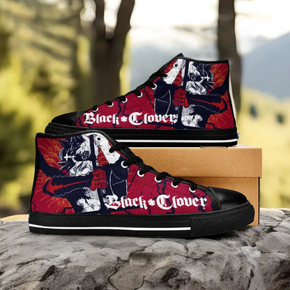 Black Clover Asta Devil Form Custom High Top Sneakers Shoes