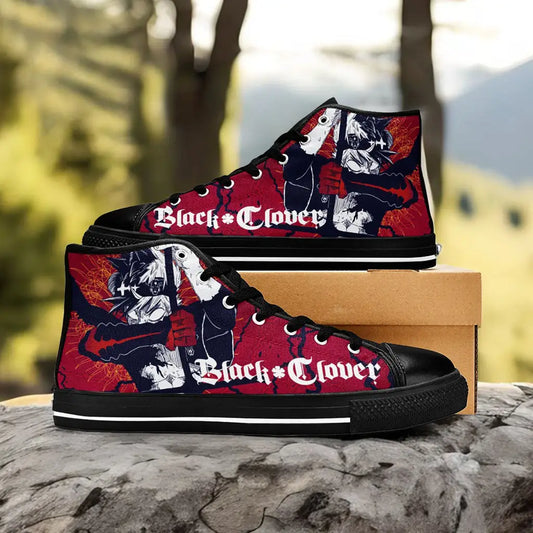 Black Clover Asta Devil Form Custom High Top Sneakers Shoes