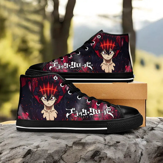 Black Clover Asta Devil Form Custom High Top Sneakers Shoes