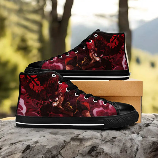 Black Clover Asta Devil Form Custom High Top Sneakers Shoes