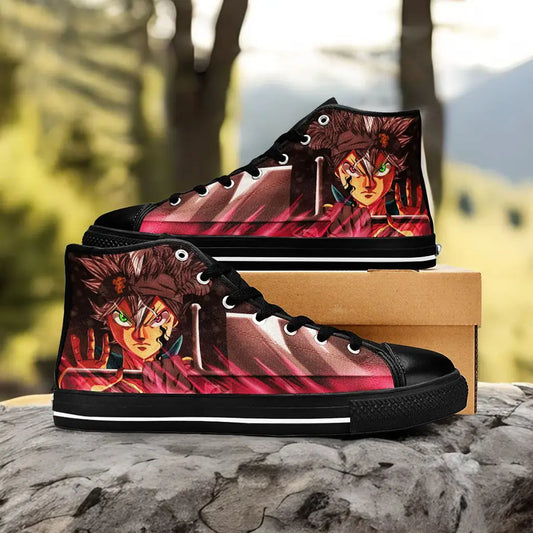 Black Clover Asta Custom High Top Sneakers Shoes