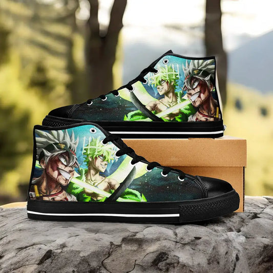 Black Clover Asta Yuno Custom High Top Sneakers Shoes