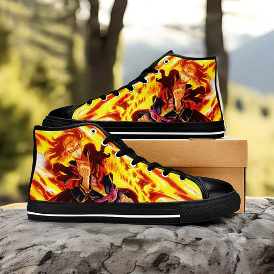 Black Clover Fuegoleon Vermillion Custom High Top Sneakers Shoes