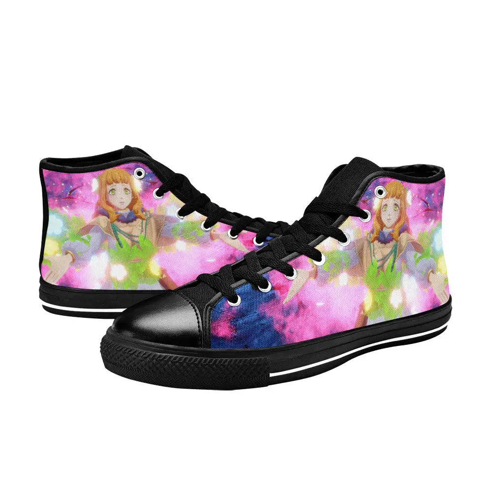 Black Clover Mimosa Vermillion Custom High Top Sneakers Shoes