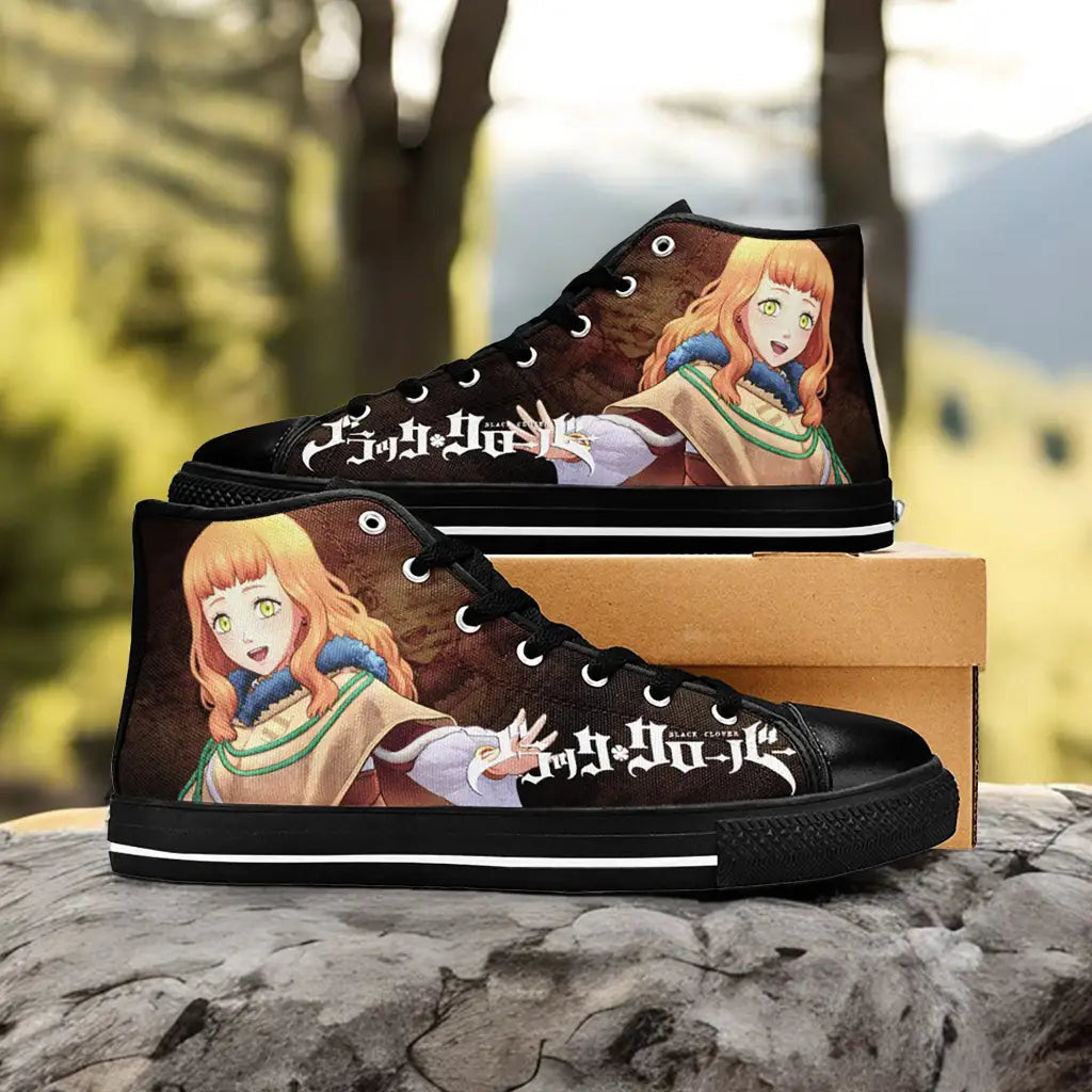 Black Clover Mimosa Vermillion Custom High Top Sneakers Shoes