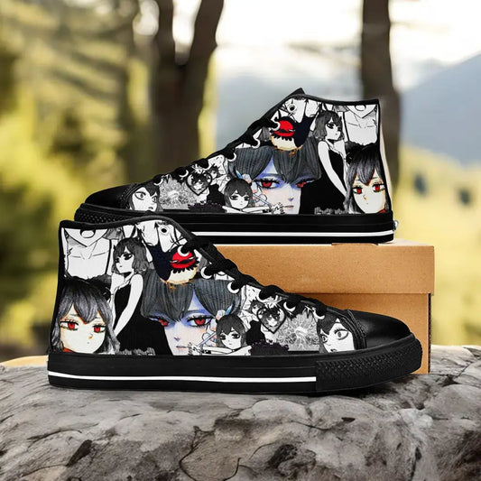 Black Clover Nero Secre Swallowtail Custom High Top Sneakers Shoes