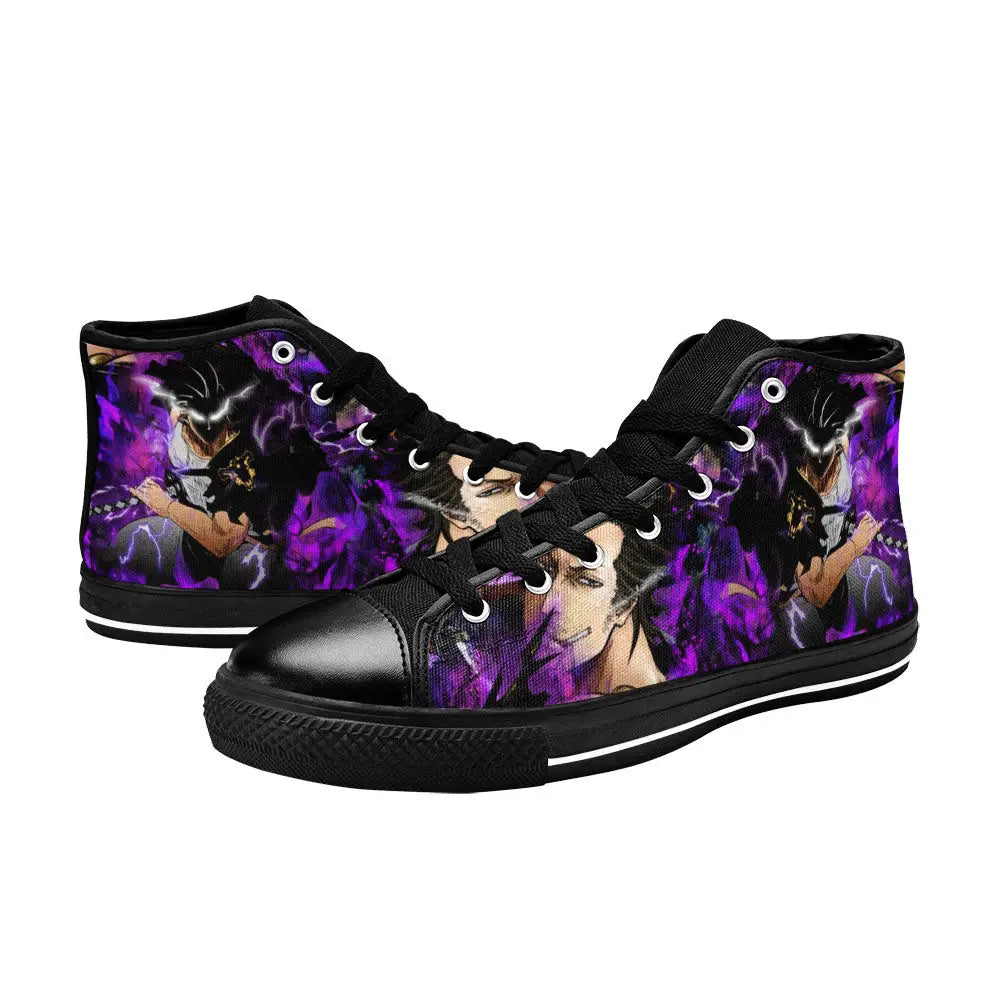 Black Clover Yami Sukehiro Custom High Top Sneakers Shoes